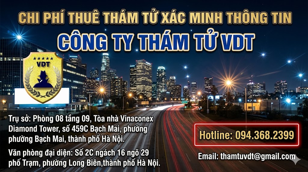 Chi phí thuê thám tử xác minh thông tin nhân thân