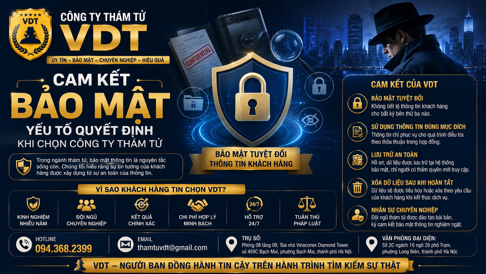 Quy trình thuê thám tử chuyên nghiệp từ A đến Z