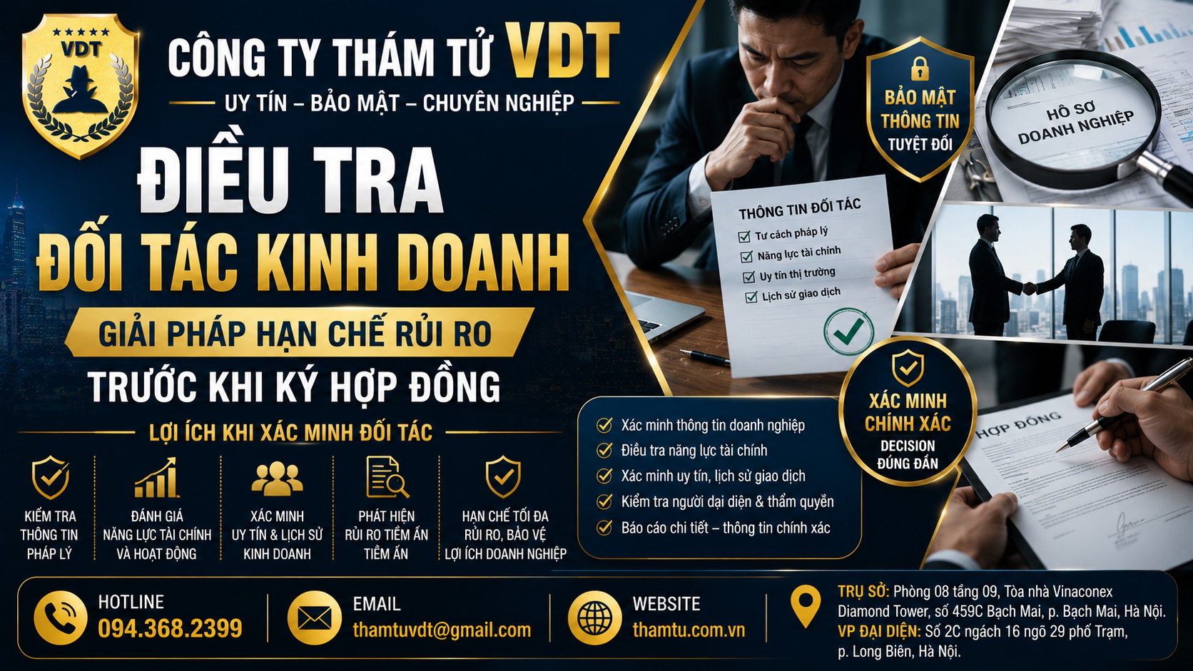 Doanh nghiệp có nên thuê thám tử để xác minh đối tác và nhân sự?