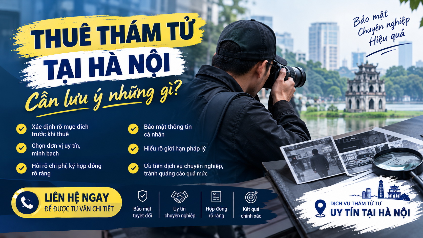 Dịch vụ thám tử chuyên nghiệp - Xác minh thông tin uy tín, bảo mật
