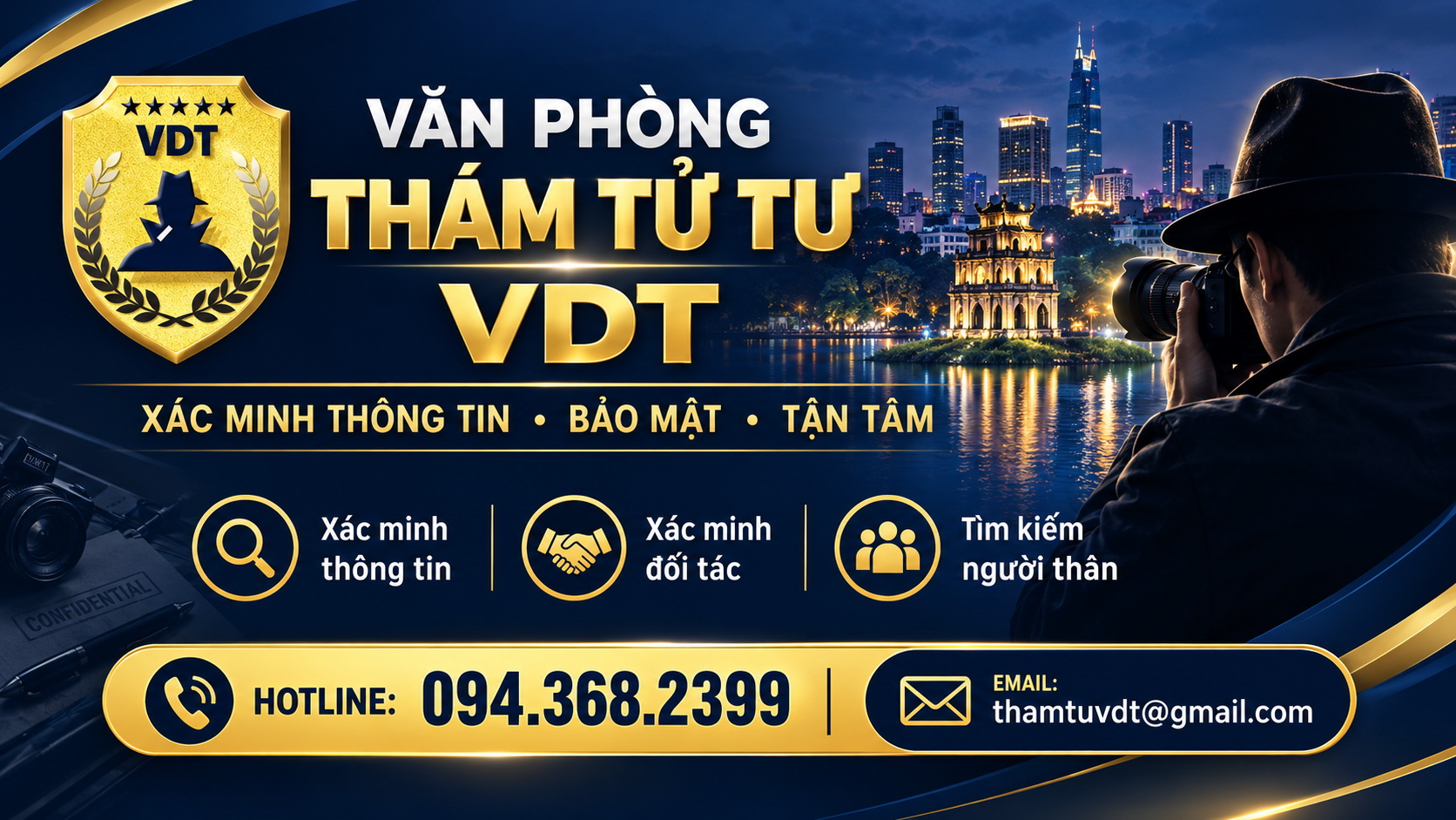 Văn phòng thám tử tư VDT – Hướng đến sự minh bạch và bảo mật