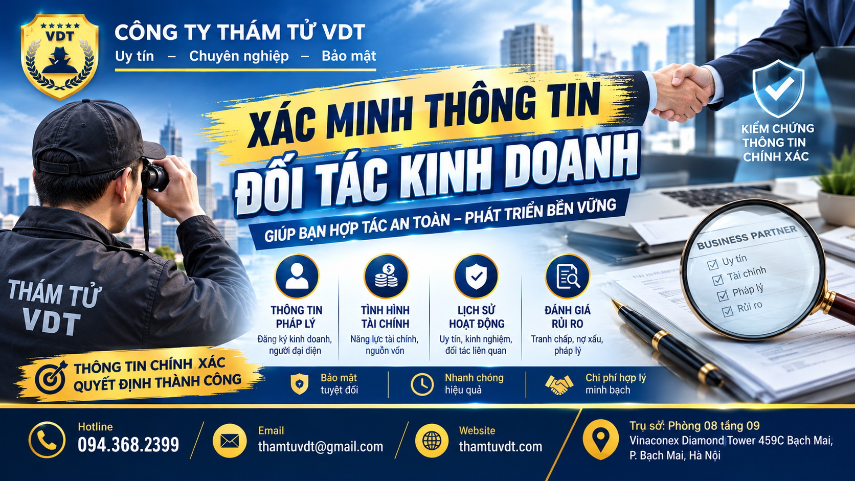 Xác minh thông tin đối tác kinh doanh